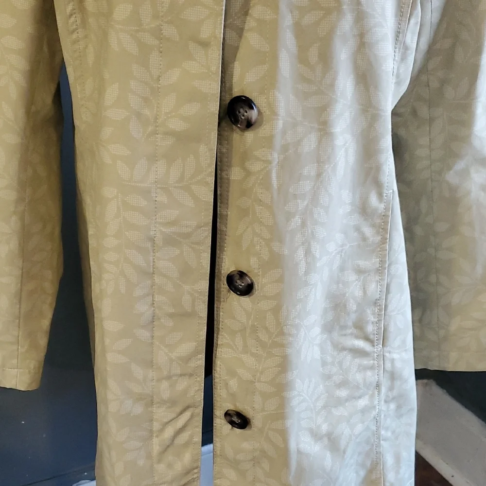 Eddie Bauer Light Tan Trench Coat - Picture 3 of 16